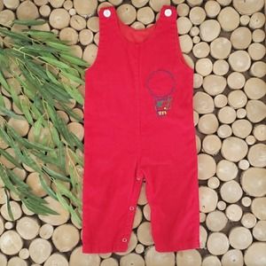 Vintage Royal Heir Corduroy Elephant Overalls